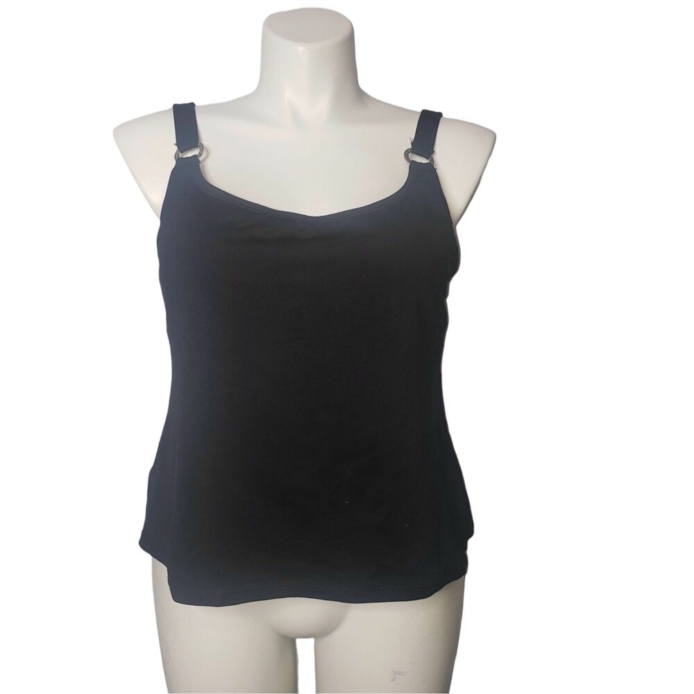 CATALINA Black Swim Tank Top Womens Plus Size 2X (18W -20W) - Picture 8 of 8